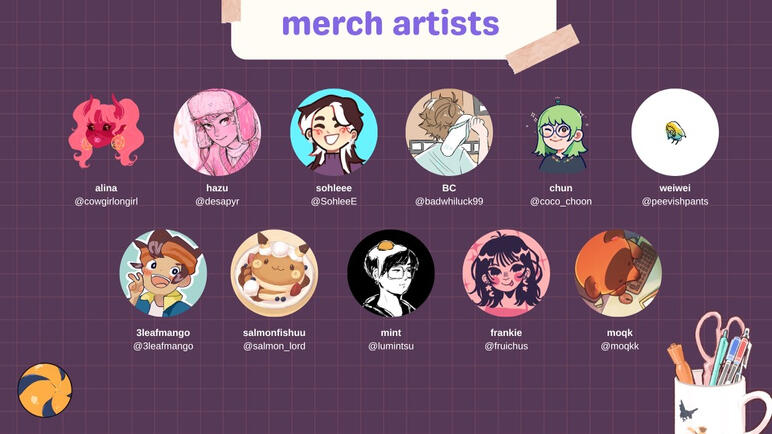 Merch Artists